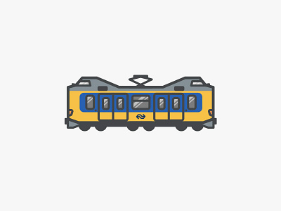 Dutch ICM dutch flat holland icm illustration little netherlands simple tiny train vector waggon