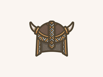 Viking Helmet headgear helmet illustration norse simple vector viking