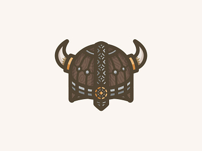 Viking Helmet headgear helmet illustration norse simple vector viking
