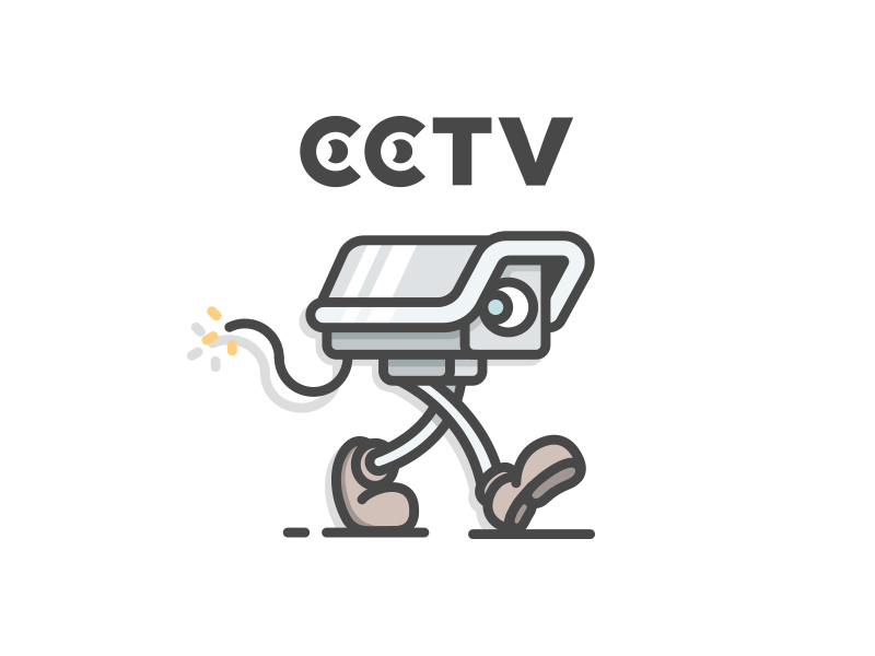 cctv vector logo 8688080 Vector Art at Vecteezy