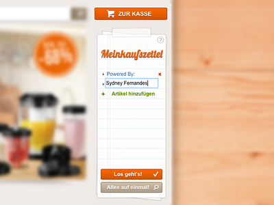 To Buy's List - All You Need GmbH design web