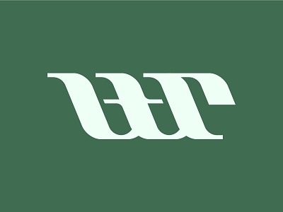 wtr | Monogram brand branding design flat icon identitiy logo monogram monogram logo typography vector