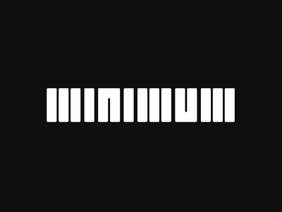Minimum brand branding flat logo minimal type typography vector