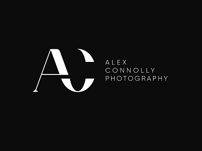 AC Photography | Brand Design brand branding design flat identitiy logo minimal type typography vector