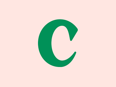 C | Letter Form Study brand branding design flat icon identitiy illustration logo type typography