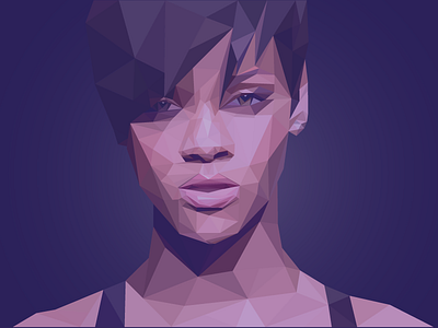 Low poly Rihanna