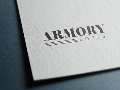 Logo Design for Armory Lofts in Philadelphia branding design logo