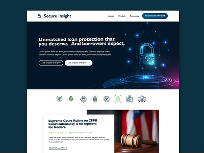Website & Logo Design for Secure Insight