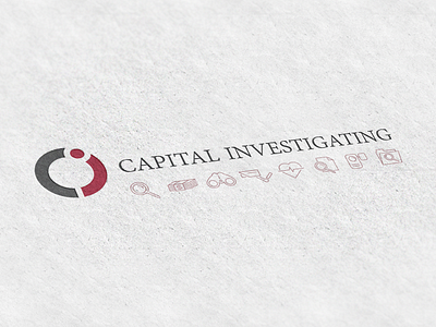 Capital Investigating Logo icon icons logo logo design mockup