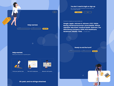 Help Wanted design desktop job search job site landing page landing page concept ui ui design ux ux design uxdesign web website