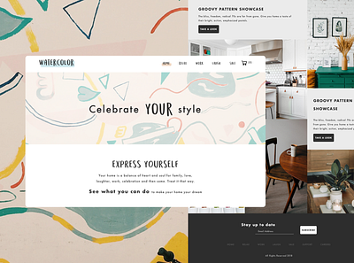 WaterColor Landing Page design desktop landing design landing page landing page concept landing page design landing page ui ui ui design ux ux design uxdesign web website