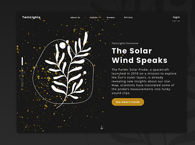 TwinLights Landing 003 dailyui design desktop landing page landing page concept landing page ui ui ui design ux ux design uxdesign web