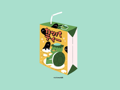 Kappa Tea demon drink drinks japan japanese kappa monster packaging yokai