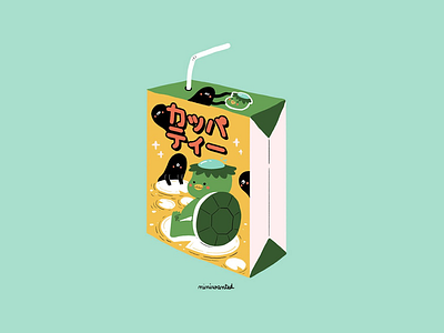 Kappa Tea demon drink drinks japan japanese kappa monster packaging yokai