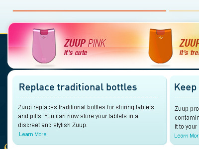 Zuup Website health product web