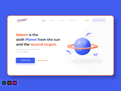 Planet Landing Page