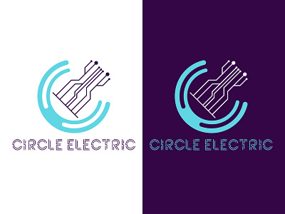 Circle Electric logo app logo branding business logo circle electric logo circle logo company logo design electric logo lettering logo logo 3d logo a day logo design typography vector