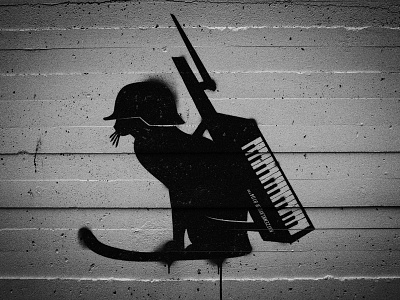 Katzenwaffe soldier cats helmet keytar 47 music tag