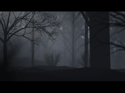 Woods animation c4d dark spooky woods