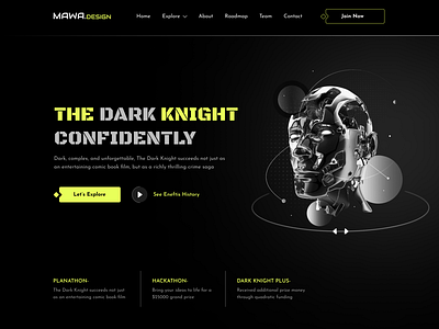 NFT landing page hero area