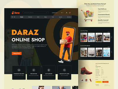 Daraz landing page redesign