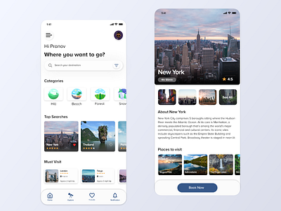 Travel App UI