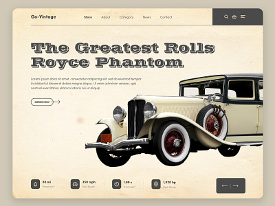 Vintage Car web template