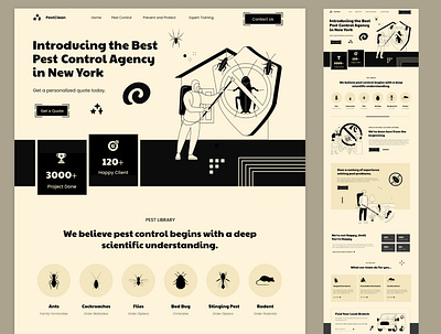Pest Control Agency Website template woodworm