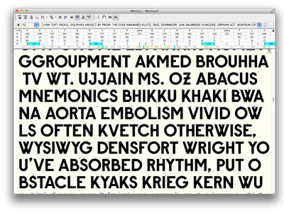 Monopol Typeface fontlab geometric sans serif type design typography