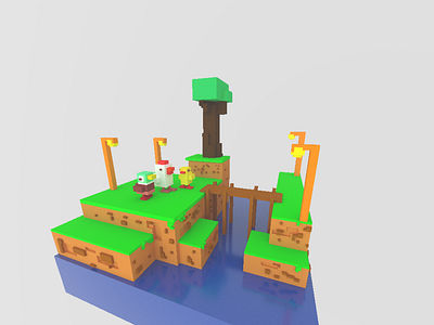 voxel art 3d art autodesk maya b3d blender3dart c4d design lowpoly lowpolyart