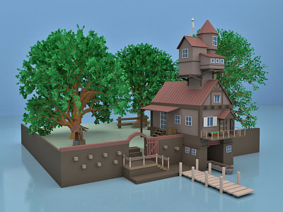 Lowpoly House2