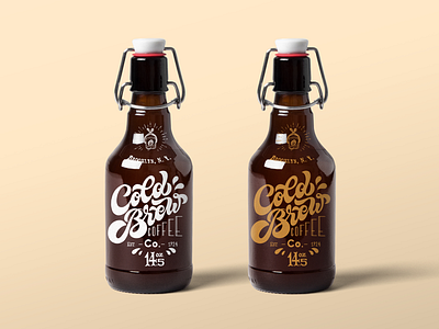 Cold Brew Coffee Co. branding brew cafe coffee cold coldbrew label logo