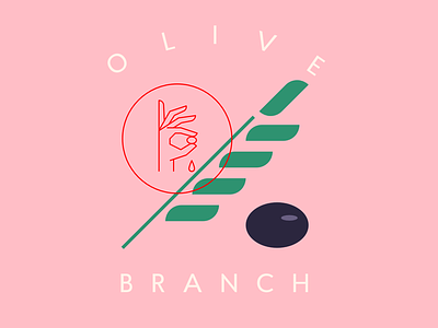 Olive Branch 🌿 branding cooking illustration logo logodesign logotype natural oil olive olivebranch oliveoil organicoil