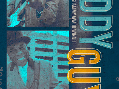 Buddy Guy Poster blue blues buddy guy guitar poster retro texture type