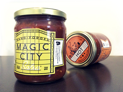Magic City Salsa birmingham jar label magic magic city packaging salsa sticker