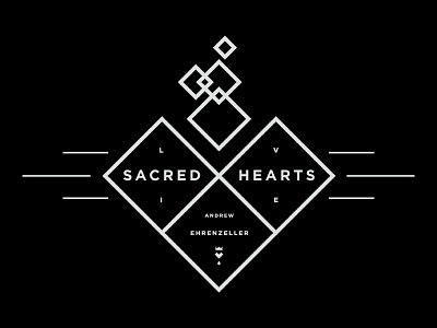 Sacred Hearts geometric heart sacred heart shirt
