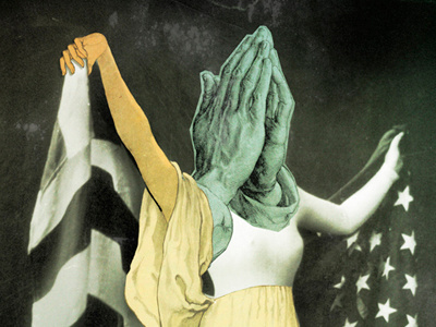 Liberty america collage design flag green illustration lady liberty pray prayer texture