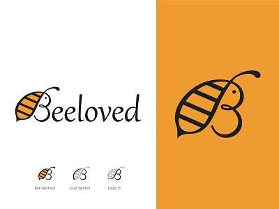 Beeloved Logo Concept bee beelogo design illustration logo logo design love vector