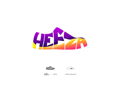 HEEZA - Shoe Brand Logo design illustration logo logo design shoe typogaphy