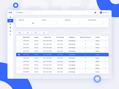 Rta Order account form order ui user user management ux web