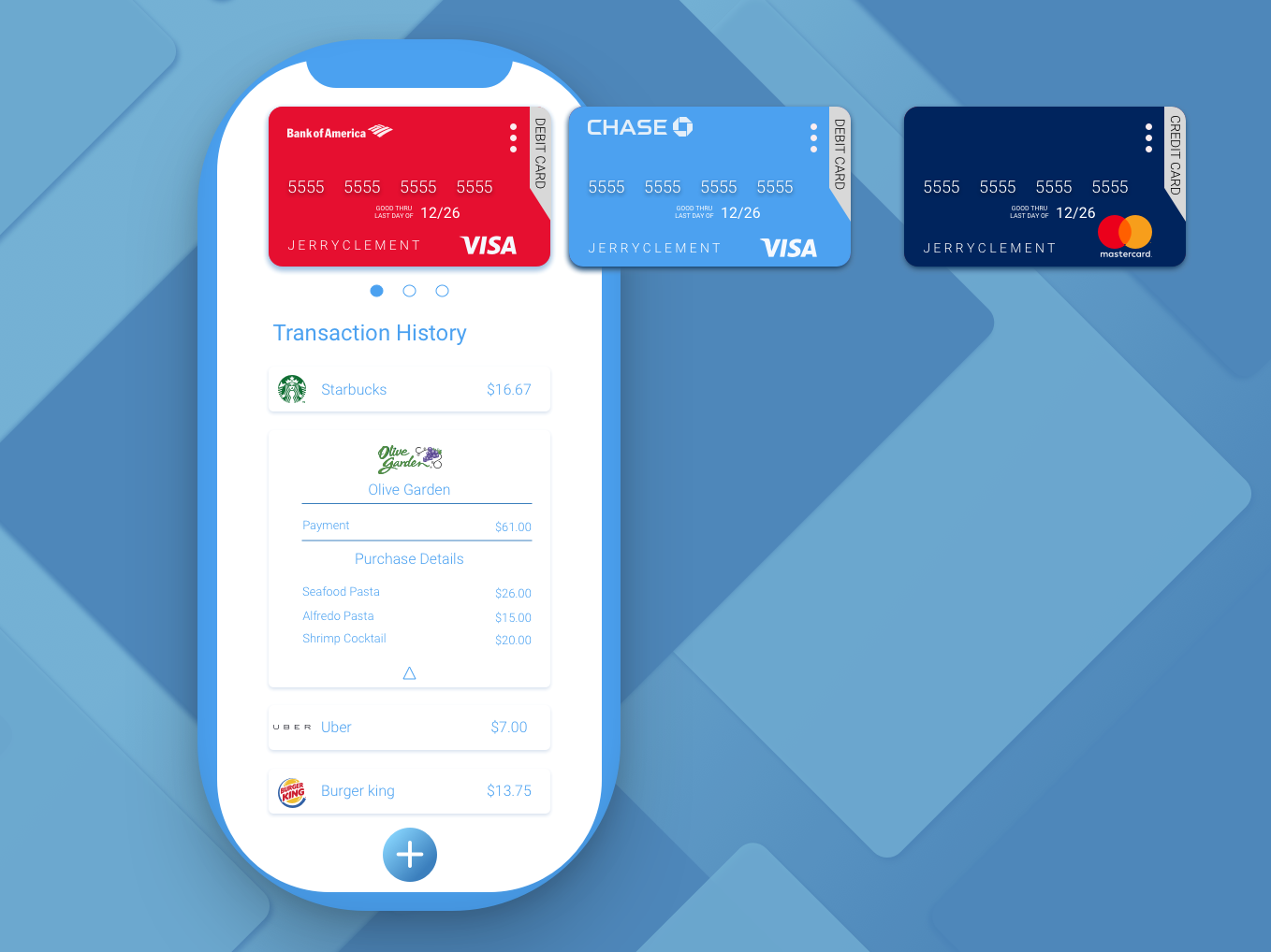 Credit Card Mobile Wallet App by Natalie Valcourt on Dribbble