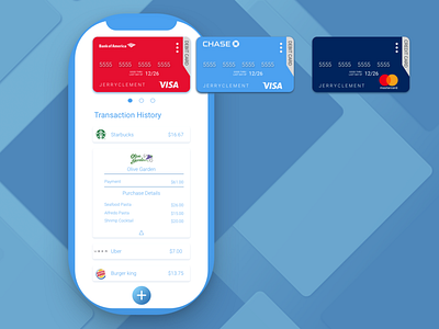 Credit Card Mobile Wallet App branding design daily 100 design thinking finance finance app mobile app mobile app design purchasing scroll student ui uxuidesign wallet app