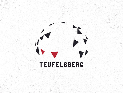 Teufelsberg logo proposal berlin devil graffiti logo logo design teufelsberg triangle