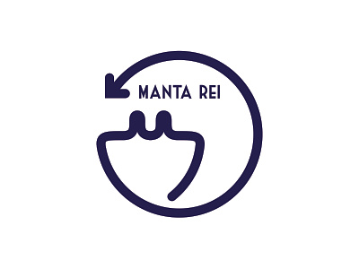 Manta Rei ! illustration logo manta manta ray panta rei