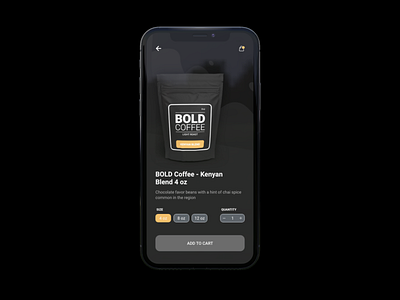 Coffee App Mockup adobexd dailyui design product design ui ui design ux