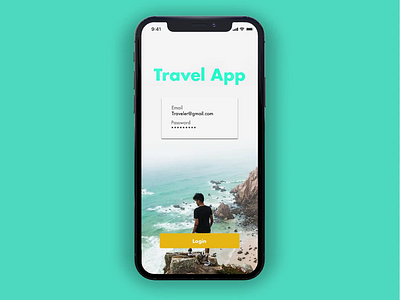 Travel App dailyui design principle prototype sketch ui ui design user experience ux