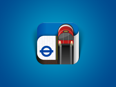 TfL Homescreen Icon 3d app icon ios london tfl transport tube underground