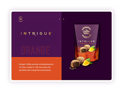 Quality Street Orange Detialed app corporate branding design typography ui ui ux design ux web