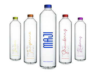 Maji. Luxury artesian mineral water brand. artesian branding corporate branding design identity luxury brand typography water