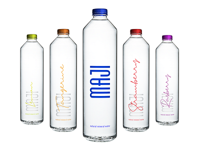 Maji. Luxury artesian mineral water brand.